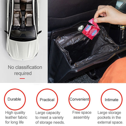 Car Multifunctional LED Design Hanging Folding Garbage Bin Storage Box
