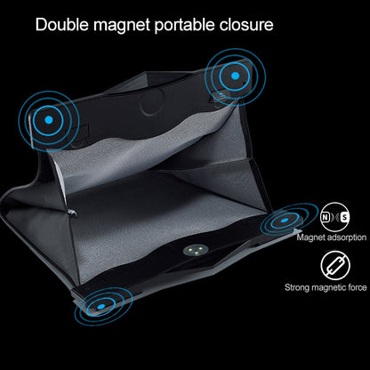 Car Multifunctional LED Design Hanging Folding Garbage Bin Storage Box