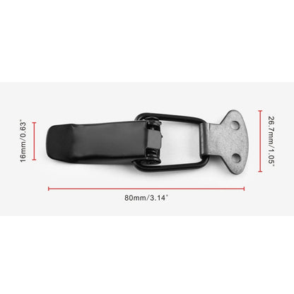 EA059 2 PCS Car Modification Accessories Universal Iron Bumper Safety Fixed Buckle, Size: 26.7 x 80mm, 26.7 x 80mm