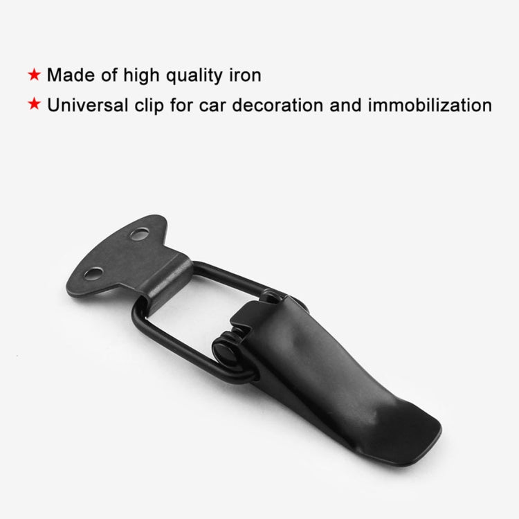 EA059 2 PCS Car Modification Accessories Universal Iron Bumper Safety Fixed Buckle, Size: 26.7 x 80mm, 26.7 x 80mm