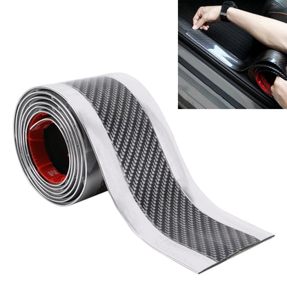 Universal Electroplate Carbon Fibre Car Door Threshold Decoration Strip Decorative Sticker, Size : 7CM x 2M, 7CM x 2M (Red), 7CM x 2M (Silver), 7CM x 2M (Gold)