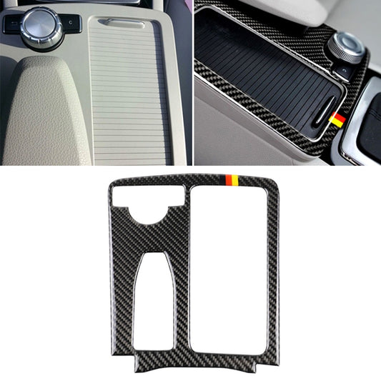 Car German Flag Carbon Fiber Left Drive Gear Position Panel Decorative Sticker for Mercedes-Benz W204 2007-2013 / W212 2010-2012 , Left Drive Gear Position (German Flag)