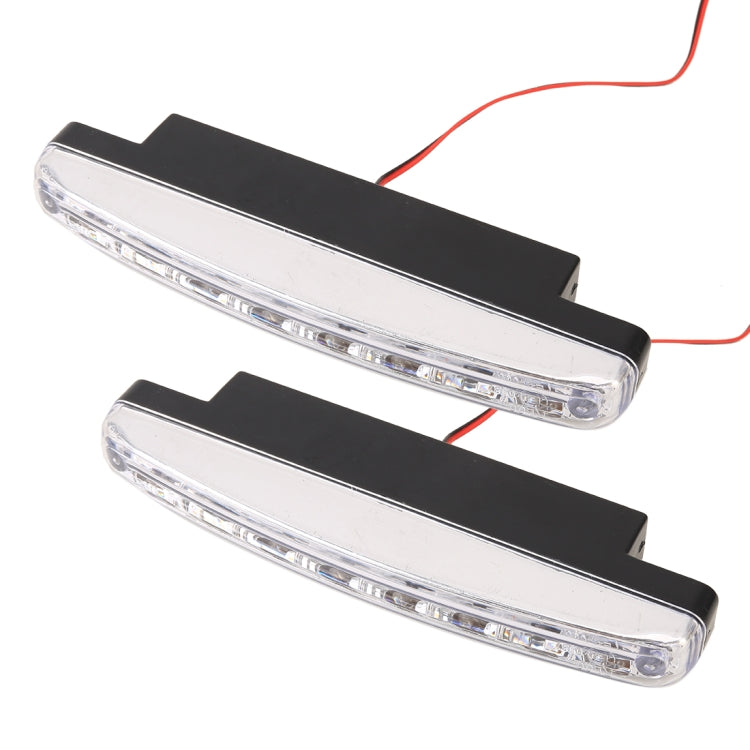 1 Pair DC9-16V 2W 120LM 7000K 8 SMD-5050-LEDs Circular Car DRL&Turn Light, 2W 120LM 7000K
