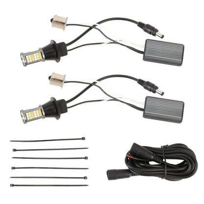 1156/BA15S DC12V 3.7W 81 SMD-3030-LEDs Three Color Car DRL&Turn Light, Length: 2m, 1156/BA15S