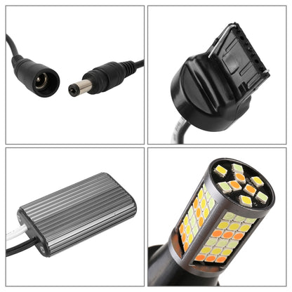 T20/7740 DC12V 3.7W 81 SMD-3030-LEDs Three Color Car DRL&Turn Light, Length: 2m, T20/7740