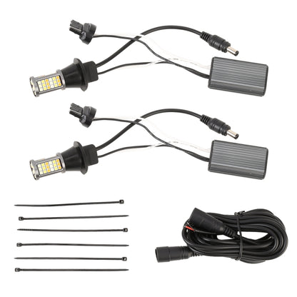 T20/7740 DC12V 3.7W 81 SMD-3030-LEDs Three Color Car DRL&Turn Light, Length: 2m, T20/7740