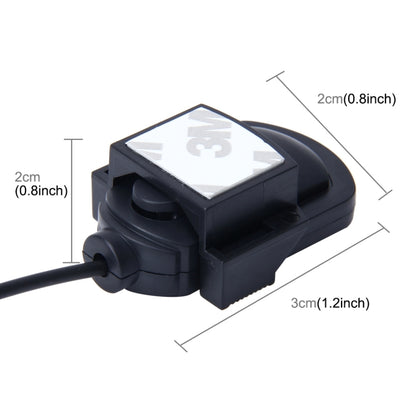 Car Audio Microphone 3.5mm Jack Plug 2 Pole Mono Mic Stereo Mini Wired External Sticker Microphone Player for Auto DVD Radio, Cable Length: 2.1m, Cable Length: 2.1m