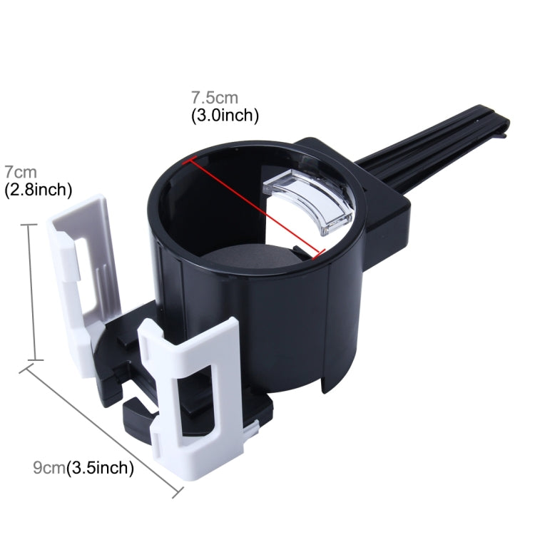 SHUNWEI SD-1026 Car Auto Multi-functional ABS Air Vent Drink Holder Bottle Cup Holder Phone Holder Mobile Mount, SD-1026(White), SD-1026(Red)