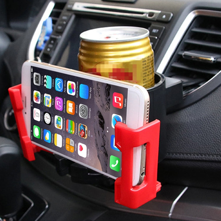 SHUNWEI SD-1026 Car Auto Multi-functional ABS Air Vent Drink Holder Bottle Cup Holder Phone Holder Mobile Mount, SD-1026(White), SD-1026(Red)