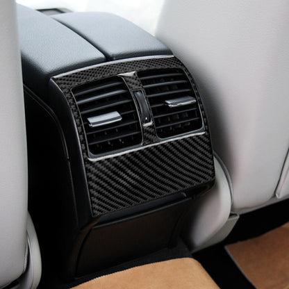 Car Carbon Fiber Rear Air Outlet Panel Decorative Sticker for Mercedes-Benz W204 2007-2013, Rear Air Outlet