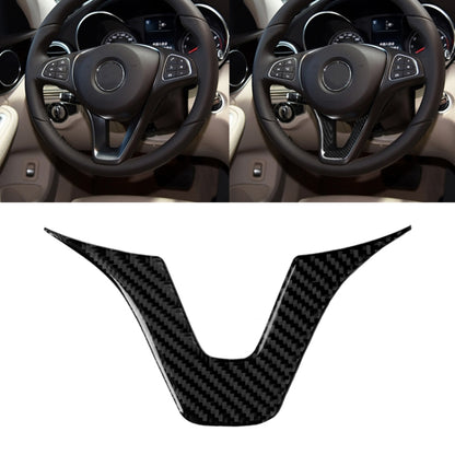 Car Carbon Fiber Steering Wheel Decorative Sticker for Mercedes-Benz, Steering Wheel (A)