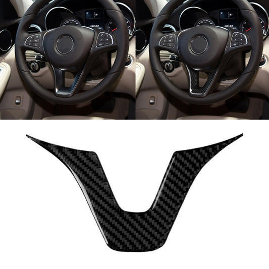 Car Carbon Fiber Steering Wheel Decorative Sticker for Mercedes-Benz, Steering Wheel (A)