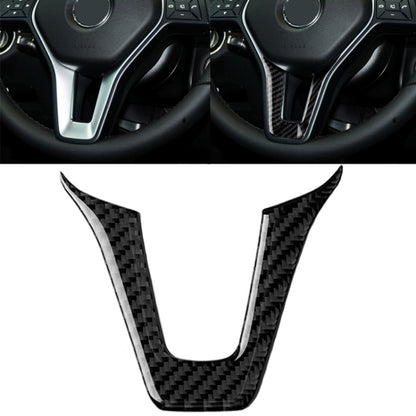 Car Carbon Fiber Steering Wheel Decorative Sticker for Mercedes-Benz, Steering Wheel