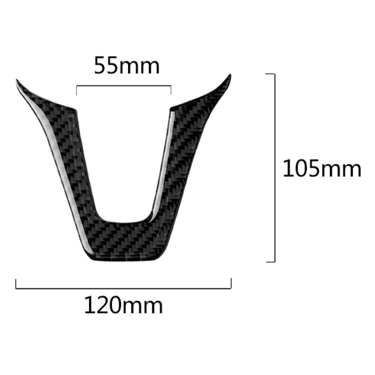 Car Carbon Fiber Steering Wheel Decorative Sticker for Mercedes-Benz, Steering Wheel
