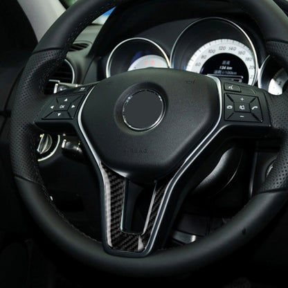 Car Carbon Fiber Steering Wheel Decorative Sticker for Mercedes-Benz, Steering Wheel