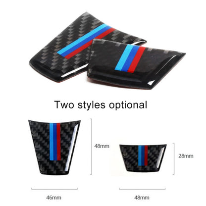 Car Carbon Fiber Steering Wheel Decorative Sticker for BMW E90 / E92, Steering Wheel Decorative Sticker B