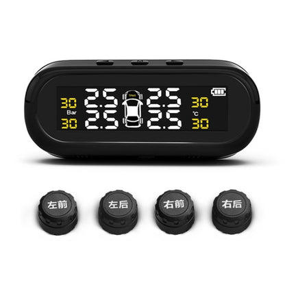 Universal Car Wireless Solar Energy TPMS Tire Pressure Alarm System External Tire Monitor, Tire Monitor 3