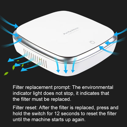 XJ-002 Car / Household Smart Touch Control Air Purifier Negative Ions Air Cleaner, XJ-002(Black), XJ-002(White)