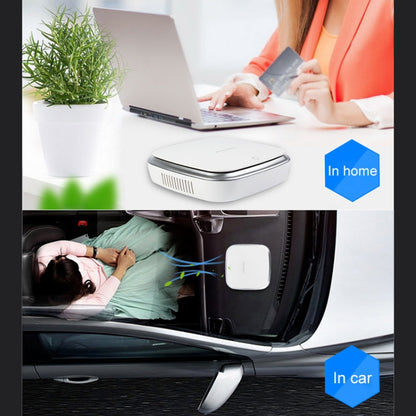 XJ-002 Car / Household Smart Touch Control Air Purifier Negative Ions Air Cleaner, XJ-002(Black), XJ-002(White)
