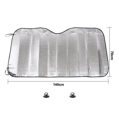 General Purpose Epe Car Sun Visor Before The File, Size: 140cm x 70cm, 140 x 70cm (Silver)