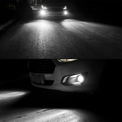 2 PCS H4 DC9-16V / 3.5W(H) 1.1W(L) / 6000K / 320LM Car Auto Fog Light 12LEDs SMD-ZH3030 Lamps, with Constant Current, H4