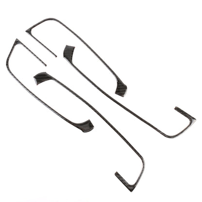 4 PCS Car Carbon Fiber Door Button Decorative Frame for Audi A3, Door Button