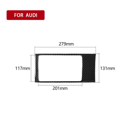 Car Carbon Fiber Storage Box Decorative Panel for Audi A3, Storage Box