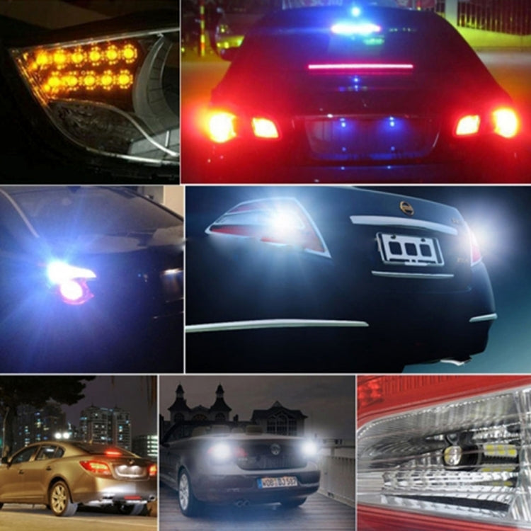 2 PCS T20/7440 10W 1000 LM 6000K White + Yellow Light DRL&Turn Light with 42 SMD-2835-LED Lamp，DC 12-24V, T20 42 SMD-2835-LED Lamp