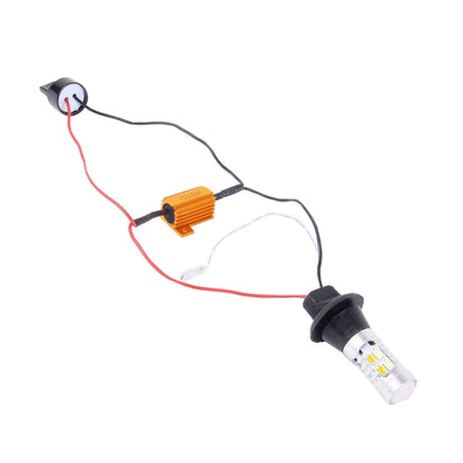 2 PCS T20/7440 10W 1000LM 6000K White + Yellow Light DRL&Turn Light with 20 SMD-5730-LED Lamps，DC 12-24V, T20 20 SMD-5730-LED Lamps