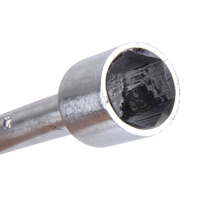 Compact Universal Tire Iron Lug Wrench with 17mm 19mm 21mm 23mm Socket Adapters, Universal 17mm 19mm 21mm 23mm