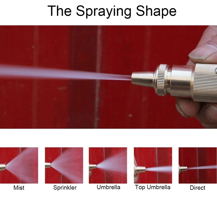 KANEED High Pressure Pure Copper Hose Nozzle Sprayer for Car Washing Garden/Lawn Watering Room/Deck/Floor Cleaning Support Adjustable Water Flow, Pure Copper Hose Nozzle Sprayer, UK Stock Pure Copper Hose Nozzle Sprayer