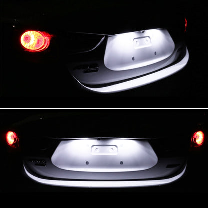 2 PCS DC12V / 2W / 6000K / 120LM Car LED License Plate Light 18LEDs SMD-3528 Lamps for Dodge, White Light, For Dodge