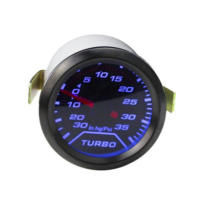 52mm 12V Universal Car Modified LED Blue Light Turbo Boost Gauge, LED Blue Light