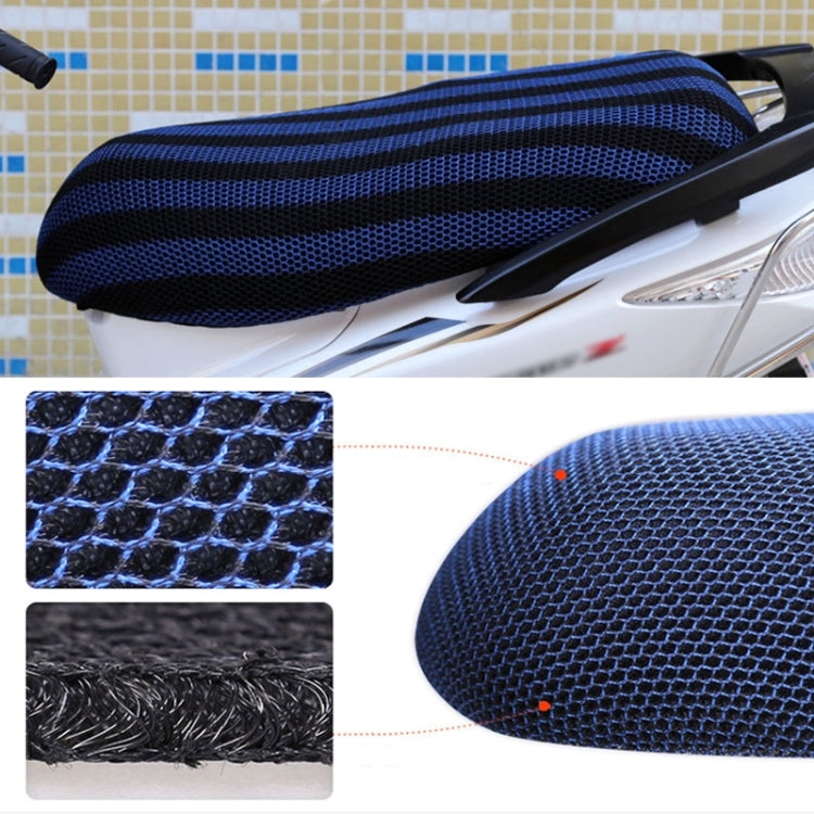 Waterproof Motorcycle Sun Protection Heat Insulation Seat Cover Prevent Bask In Seat Scooter Cushion Protect, Size: M, Length: 60-70cm; Width: 40-45cm, Size: M (Blue), Size: M (Black Red), Size: M (Black Blue), Size: M (Black)