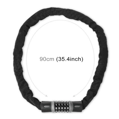 Motorcycles / Bicycle Chain Lock 5 Digit Password Anti-theft Password Lock, Length: 0.9m, 0.9m