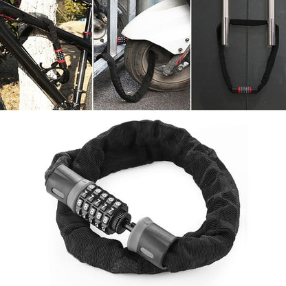 Motorcycles / Bicycle Chain Lock 5 Digit Password Anti-theft Password Lock, Length: 0.9m, 0.9m
