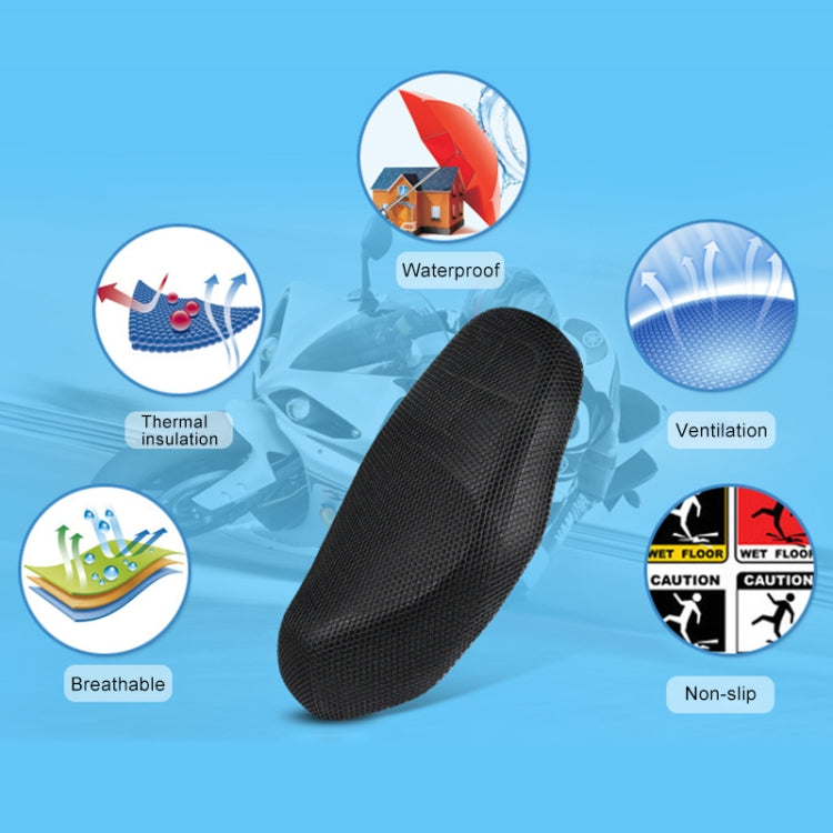 Motorcycle Breathable Sunscreen Double Layer 3D Honeycomb Small Hole Polyester Cushion Mesh, Size: S, Length: 70cm; Width: 50cm, Size: S