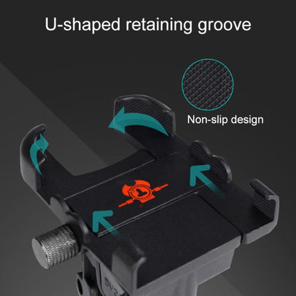 Portable Motorcycle Aluminium Alloy USB Charger Mobile Phone Holder, Handlebars Version, 3089