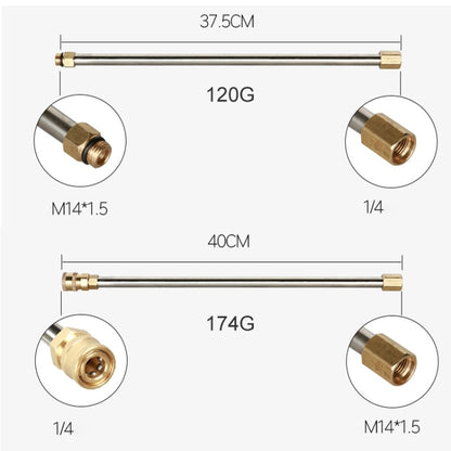 6 PCS High Pressure Washer Extension Water Gun Power Washer, 6 in 1 Extension Water Gun