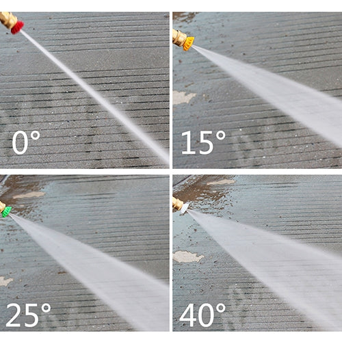 High Pressure Car Wash Gun Jet Nozzle Washer Accessories, Nozzle Angle: 0 Degree Big Hole, Pink, Nozzle Angle: 0 Degree Big Hole, Pink
