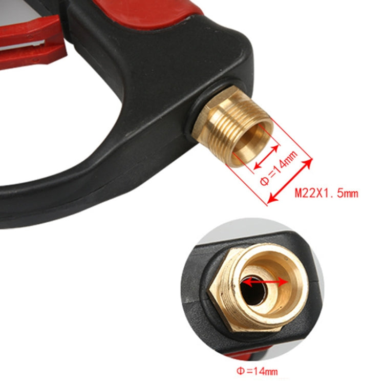High Pressure Car Wash Gun Water Spray Jet Lance with 5 Nozzles, High Pressure Spray Gun with 5 Nozzles