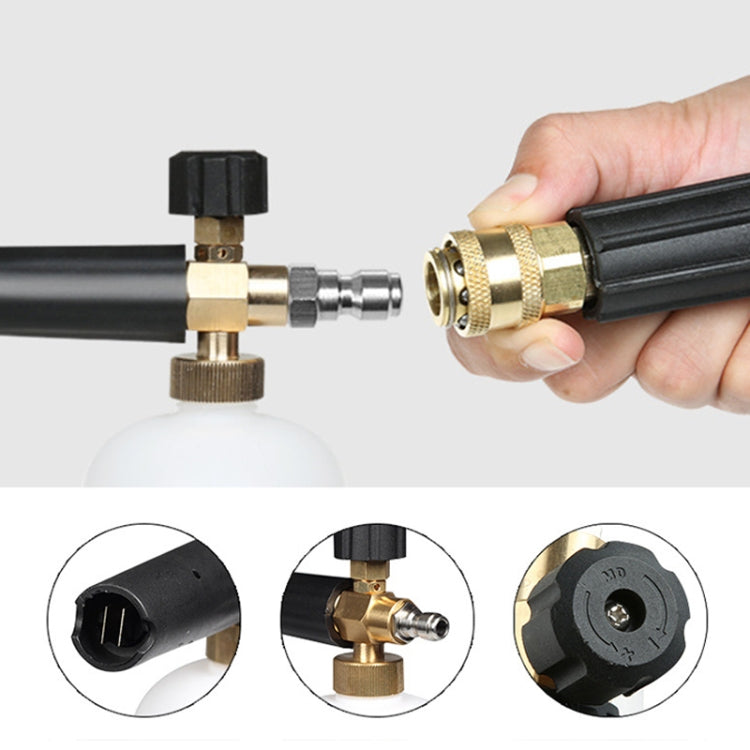 High Pressure Car Wash Foam Gun Soap Foamer Generator Water Sprayer Gun, Outer Wire: 22 x 1.5, Inner Hole: 14, Outer Wire: 22 x 1.5, Inner Hole: 14