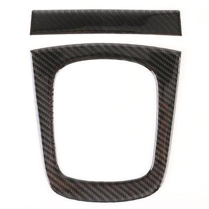 2 PCS Carbon Fibre Car Gear Panel Decorative Sticker for Audi Q3 2013-2018, Gear Panel