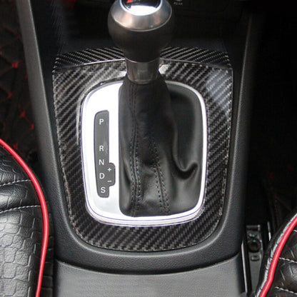 2 PCS Carbon Fibre Car Gear Panel Decorative Sticker for Audi Q3 2013-2018, Gear Panel