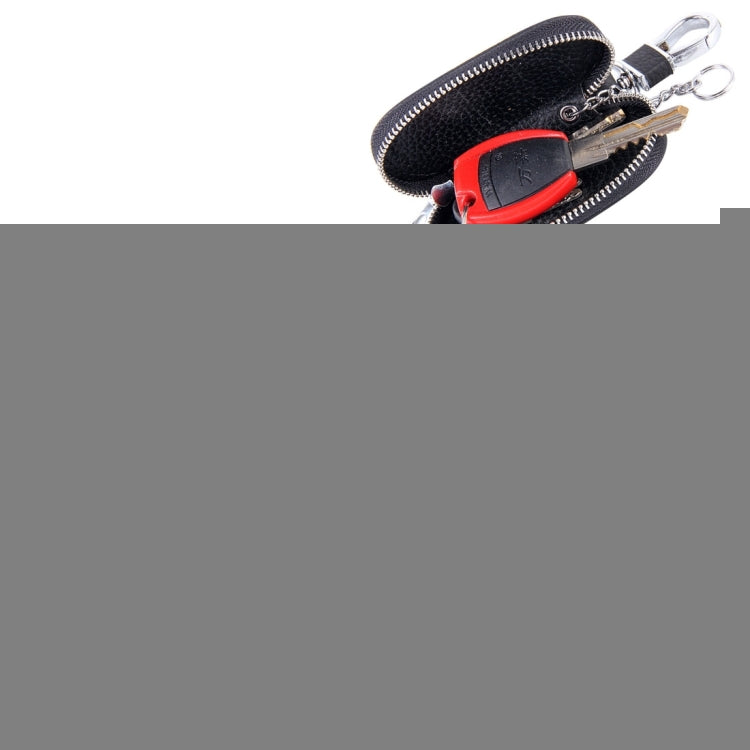 Universal Leather Crocodile Texture Waist Hanging Zipper Wallets Key Holder Bag (No Include Key)