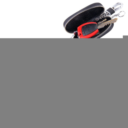 Universal Leather Crocodile Texture Waist Hanging Zipper Wallets Key Holder Bag (No Include Key)