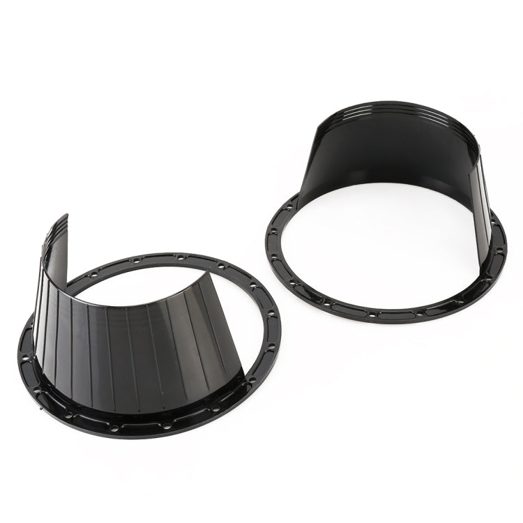 2 PCS 6.5 inch Car Auto Loudspeaker Plastic Waterproof Cover with Protective Cushion Pad, Inner Diameter: 14.5cm, 6.5 inch