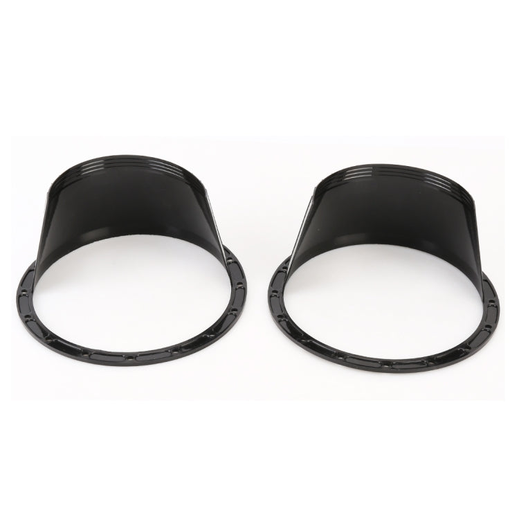 2 PCS 6.5 inch Car Auto Loudspeaker Plastic Waterproof Cover with Protective Cushion Pad, Inner Diameter: 14.5cm, 6.5 inch