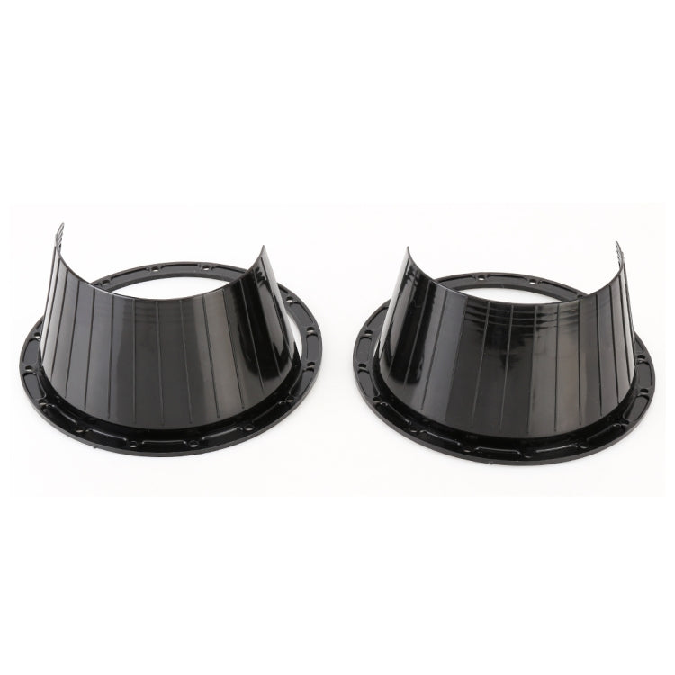 2 PCS 6.5 inch Car Auto Loudspeaker Plastic Waterproof Cover with Protective Cushion Pad, Inner Diameter: 14.5cm, 6.5 inch