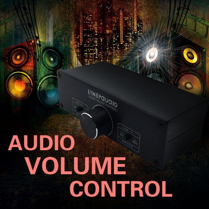 LINEPAUDIO A967 Full-balanced Passive PreAmp Active Speaker Two-channel Volume Controller, A967